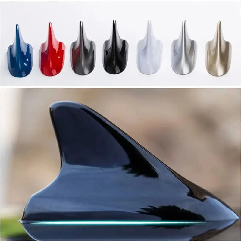 Antena Protetora De Sinal FM/AM , Estilo De Carro , Decoração De Teto , Base Adesiva Universal , De Barbatana De Tubarão