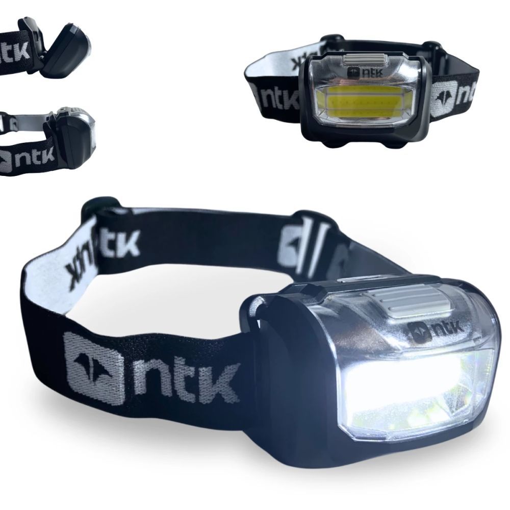 Lanterna de Cabeça Ntk Cobb 150 Lúmens 15m Pesca Camping Trilha e Aventura Outdoor