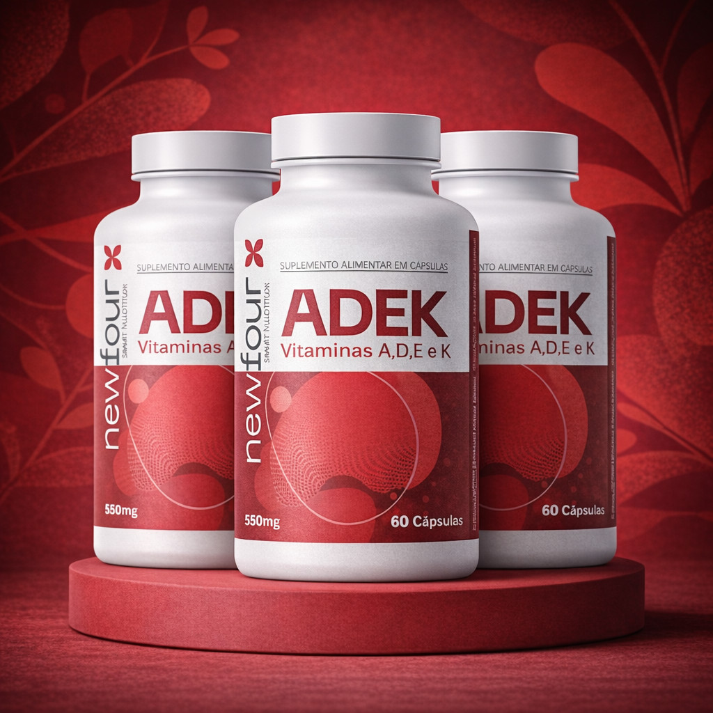 ADEK 550mg 60 Cápsulas Vitaminas A D E K Suplemento Alimentar