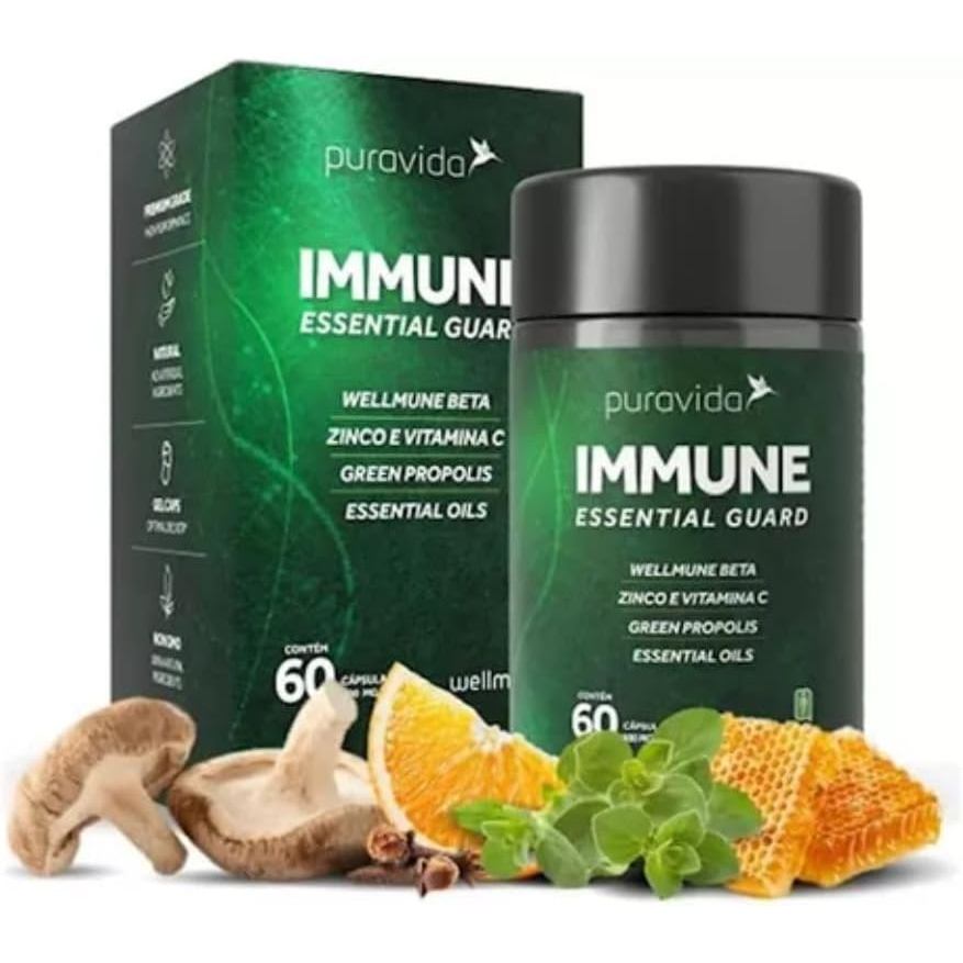 Immune Essential Guard 600mg (60 Cápsulas) Puravida