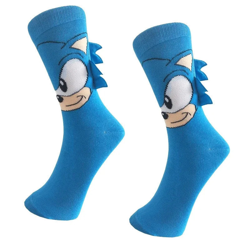 Meias infantis de algodão com tema Sonic WO68