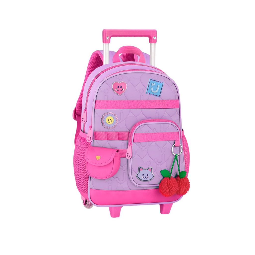 Mochila de Rodinhas Infantil Escolar Juju Meninas