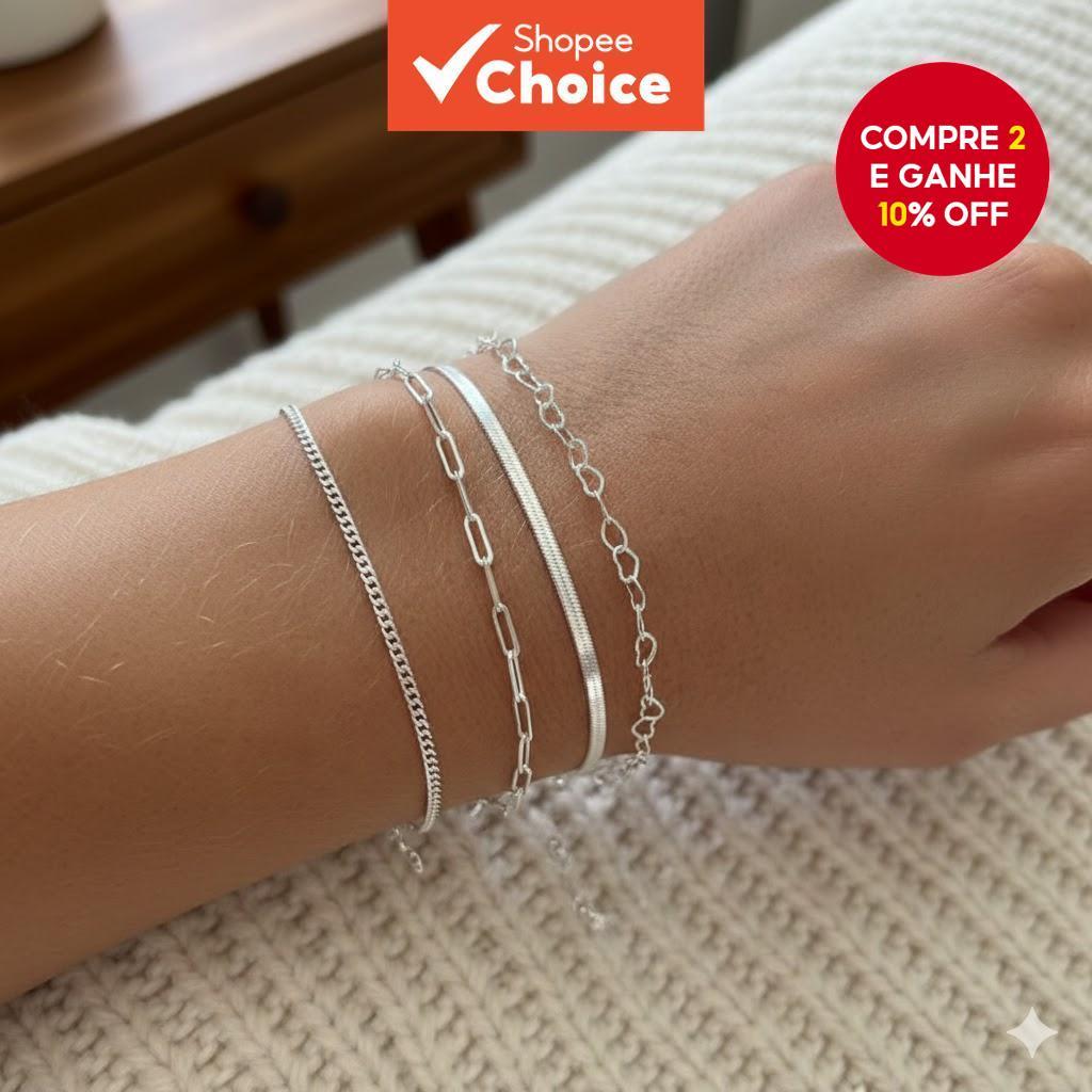 Conjunto De Corrente De Prata Minimalista Para Mulheres Boho Pulseira Em Camadas Tornozeleira Joias