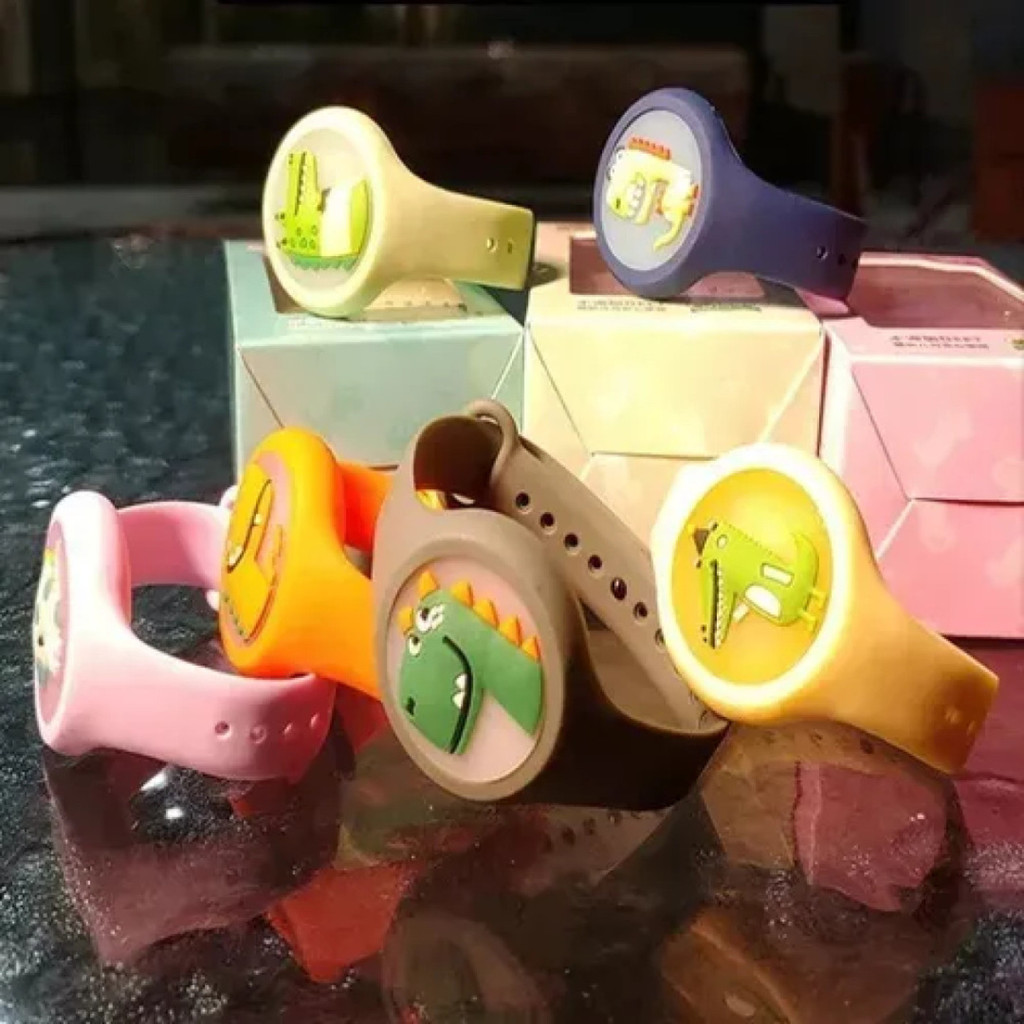 Pulseira Repelente Infantil Bebê Citronela Natural | Anti Mosquito Dengue 30 Dias LED Não Tóxico
