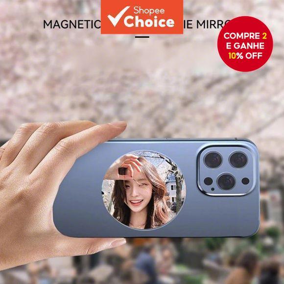 Espelho magnético HD universal para selfies e vlogs com smartphone para acessórios de foto e vídeo O3W4