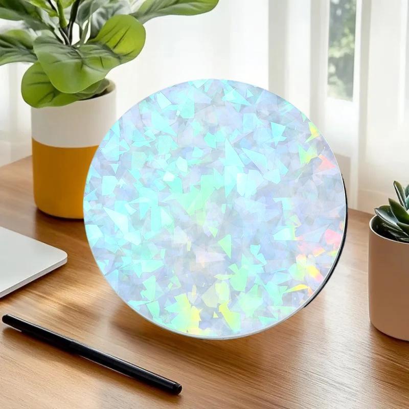 Decorador 100 Pçs Filme De Crachá Transparente Claro Laser Estrela Padrão Película Protetora Capas Para Botão Fabricante