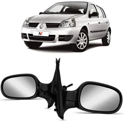 Retrovisor Manual Clio 2000 2001 02 á 2012 Com Controle