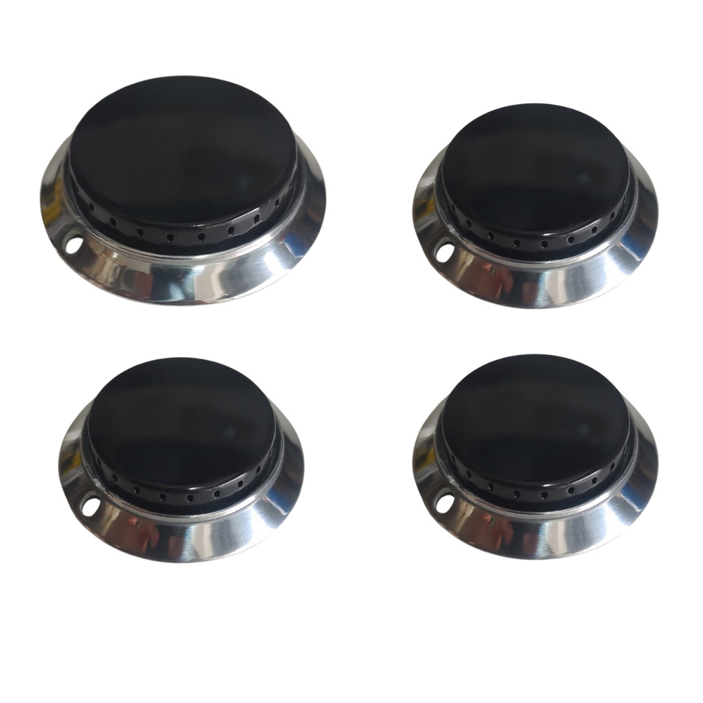 kit 4 bocas singolo fogao continental dorato ou dako 3p 1gd queimador sem tubo + tampas