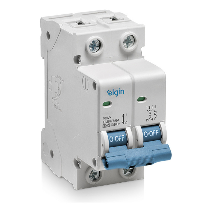 Disjuntor Bipolar 25A Elgin