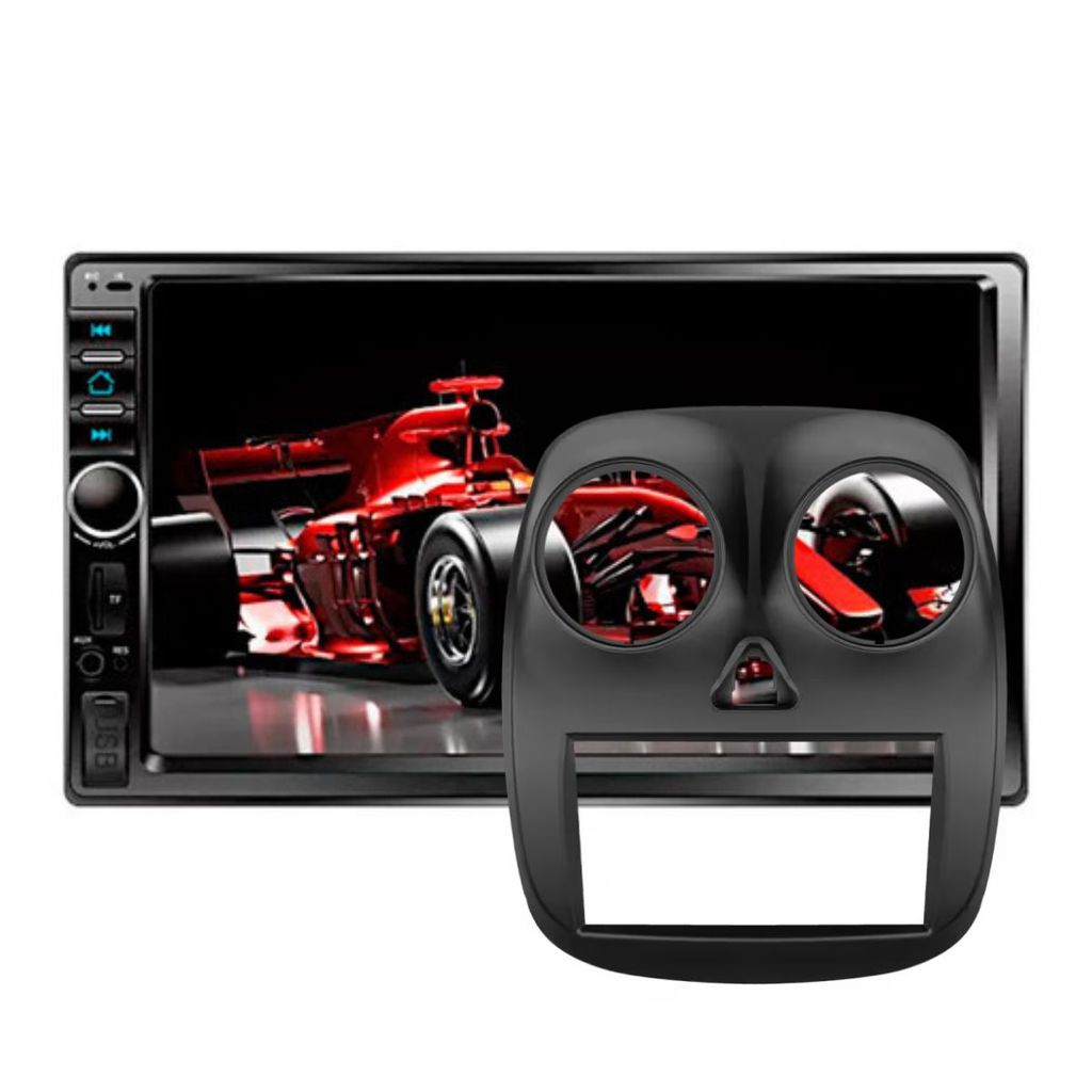 Kit Central Multimidia Mp5 7 Pol 2 Din Moldura Palio 2012 A 2017 Bt Touch