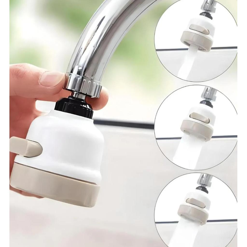 Bico de Torneira Chuveirinho Flexível 360° com 3 Modos de Jato em Oferta na Shopee
