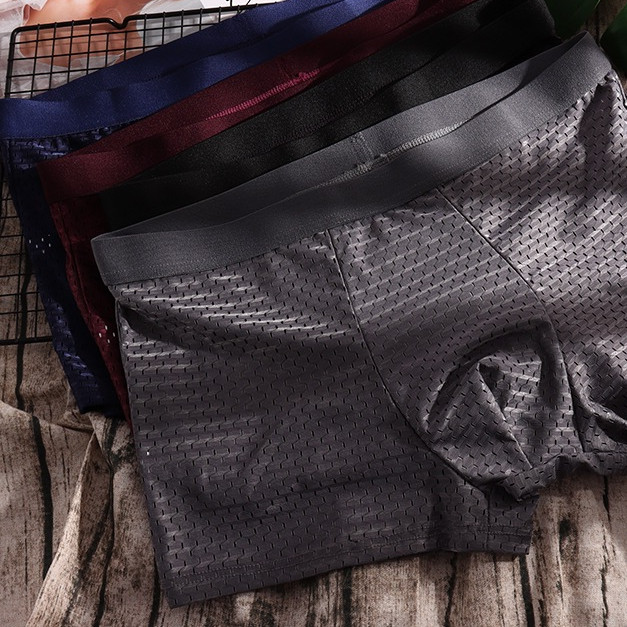 Kit 8 Cuecas Boxer Masculinas Dry Fit Premium Respirável cuecas Furadinhas Ultra elasticidade