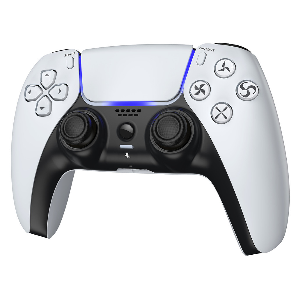 Controle Sem Fio Compatível P5 Touchpad Gatilho Linear Giroscópio 6 Eixos Áudio Integrado
