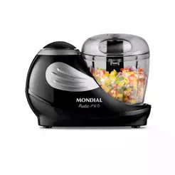Mini Processador Mondial MP-05-B 127V 150W Preto Essencial Para Sua Cozinha