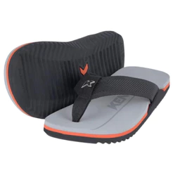Sandália Kenner Nk6 Pro Poliéster Preto/Laranja/Cinza