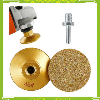 Cabeça de moagem plana de rebarbadora dourada M10 50mm 45 #Emery Cabeça de moagem