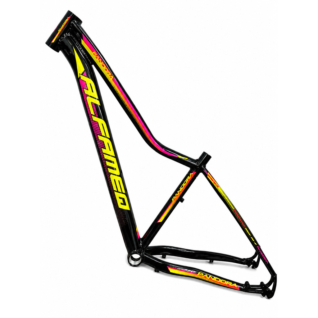 QUADRO 29 ALFAMEQ - PANDORA T15 PRETO BRILHO/ AMARELO VIVO/ PINK