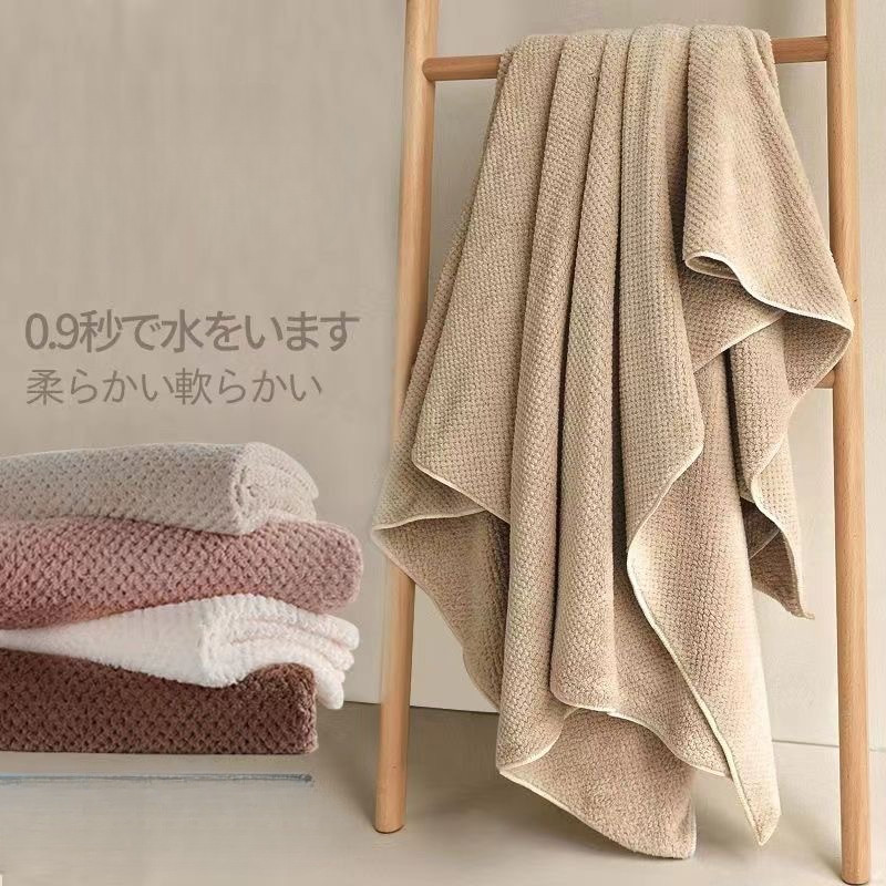 Toalha de banho grande, macia, masculina, feminina, algodão puro, absorve água, uso doméstico