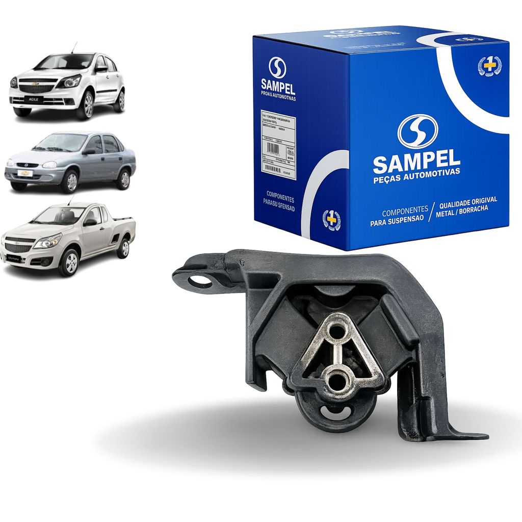 Coxim Suporte Calço Motor Câmbio Esquerdo C/ Ar Classic 2004 ate 2016 Sampel