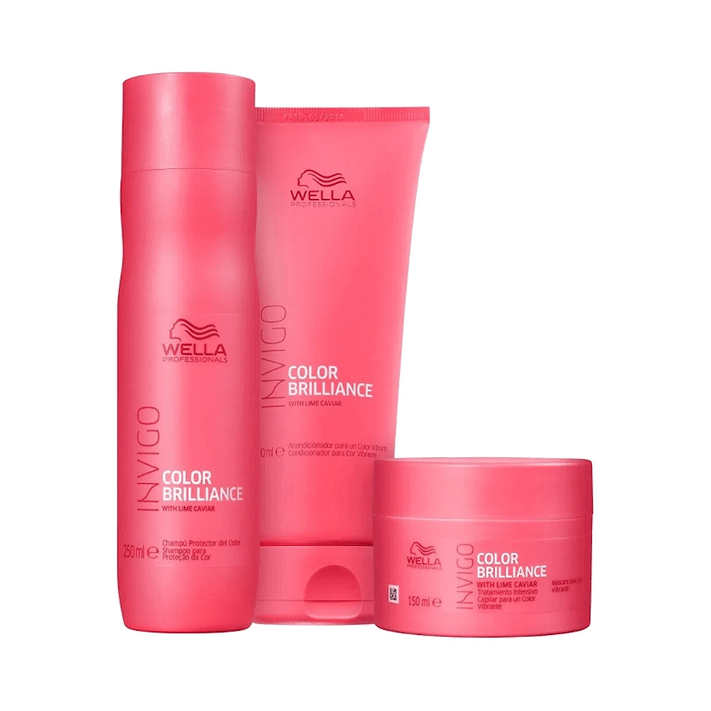 Kit Wella Professionals Invigo Color Brilliance Trio (3 Produtos)
