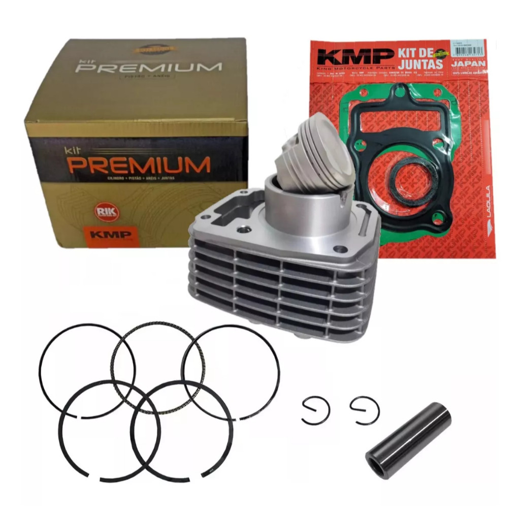 Kit Motor Completo Honda Fan 125 2009 2010 2011 2012 2013 Kmp PREMIUM