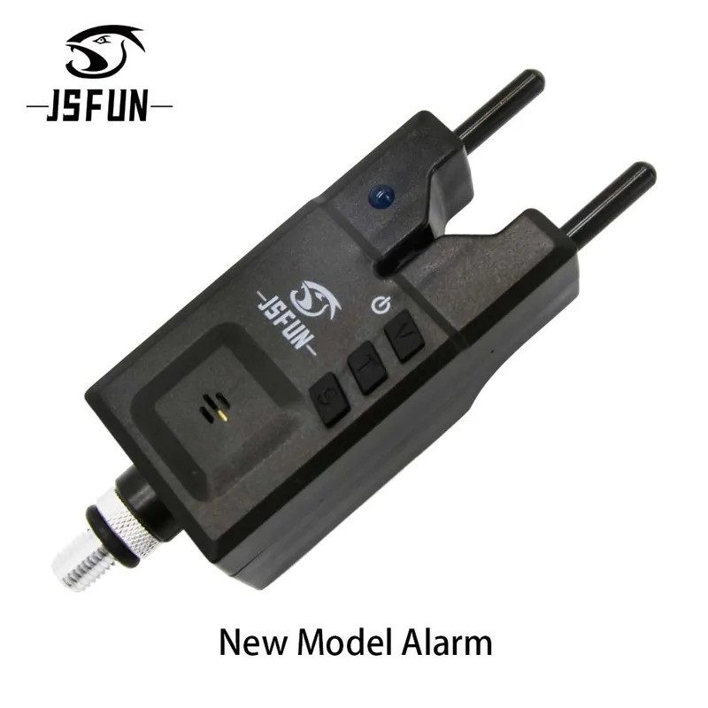 JSFUN 1PC Alarme de Mordida de Peixe com Luz Noturna e Indicador Sonoro com Conector Swinger, Alarme Eletrônico de Mordi
