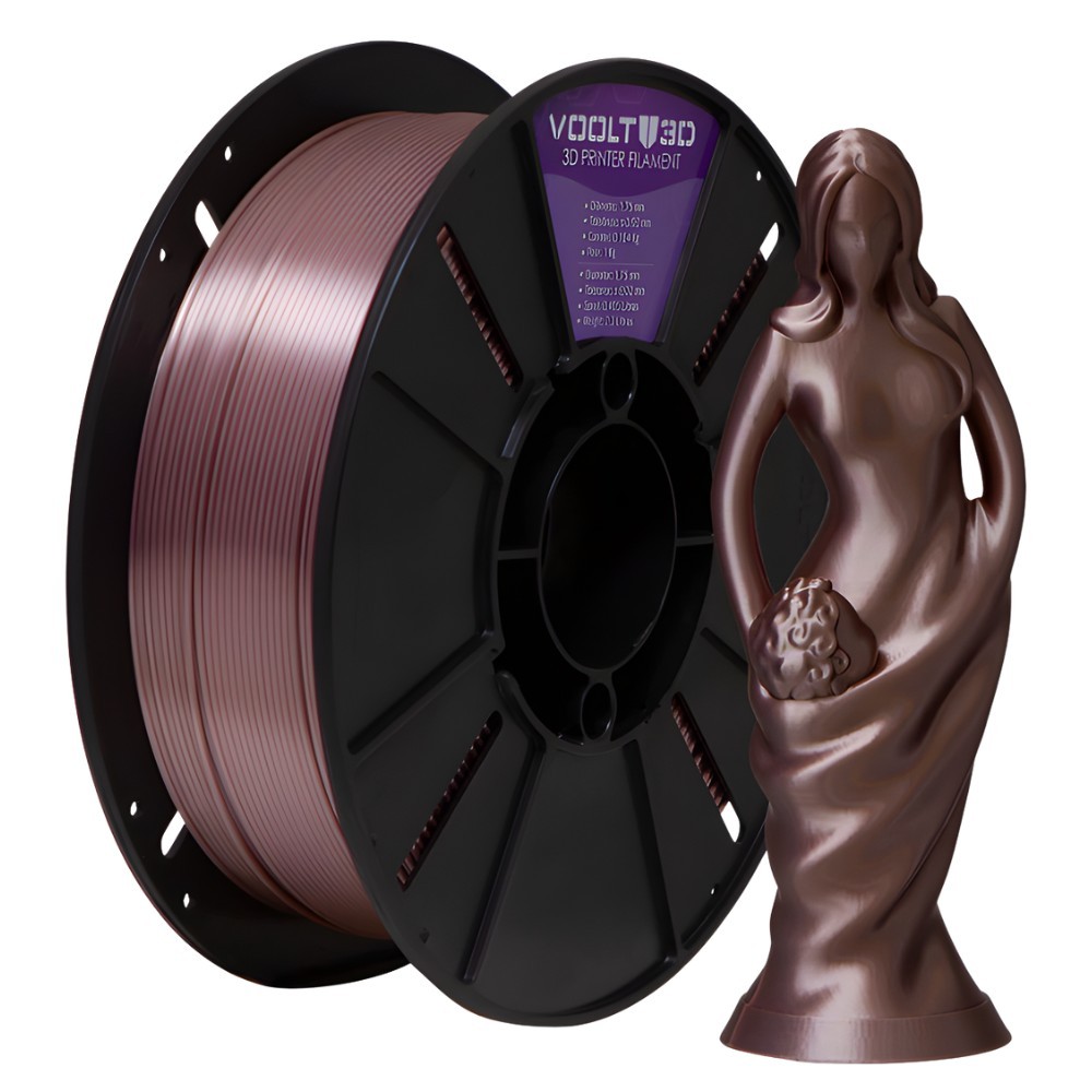Filamento Impressão 3D Voolt Pla V-Silk Rose Gold 1Kg em Oferta na Shopee