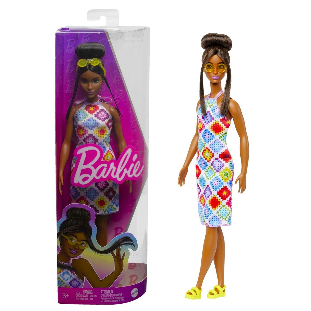Boneca Barbie Fashionistas Negra c/ Coque #210 - Mattel