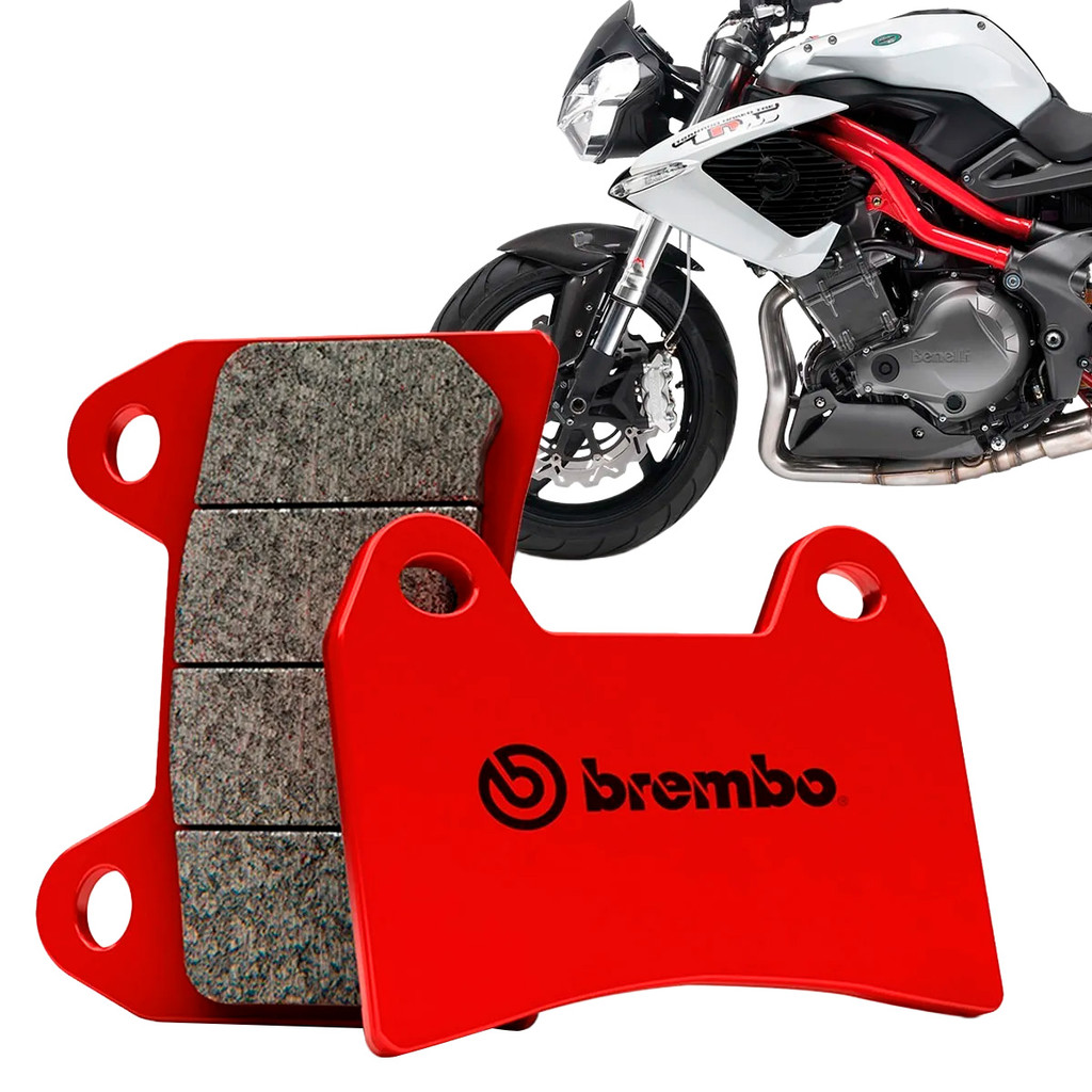 Pastilha Freio Dianteira Benelli Tnt 899 Sinterizada Vermelha