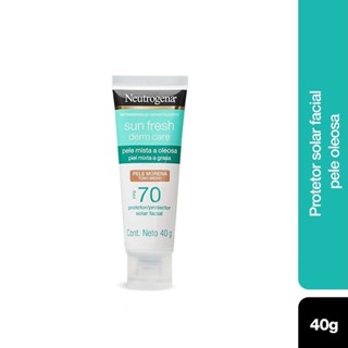 Protetor Solar Facial Neutrogena Sun Fresh Derm Care Pele Morena Fps 70 40g em Oferta na Shopee