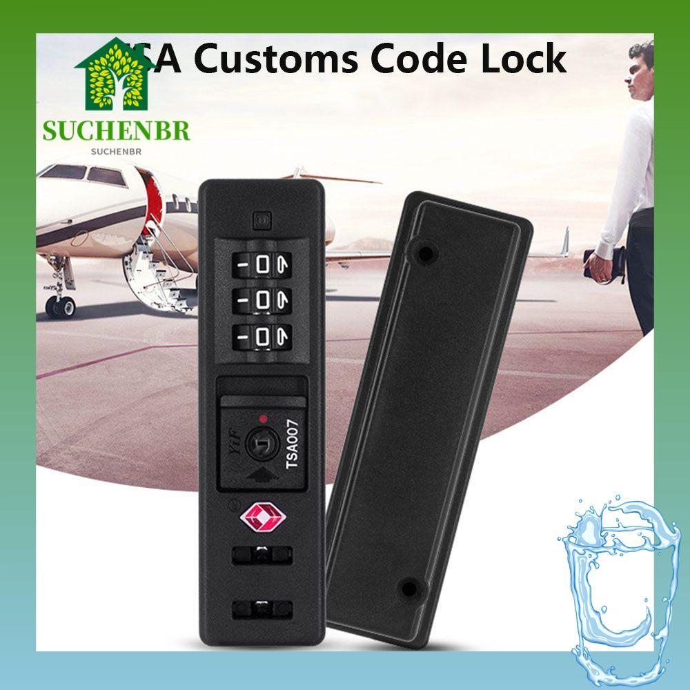 SUCHENBR TSA Customs Lock Cabo Portátil Fechadura De Bagagem Combinação Inteligente De Alta Segurança