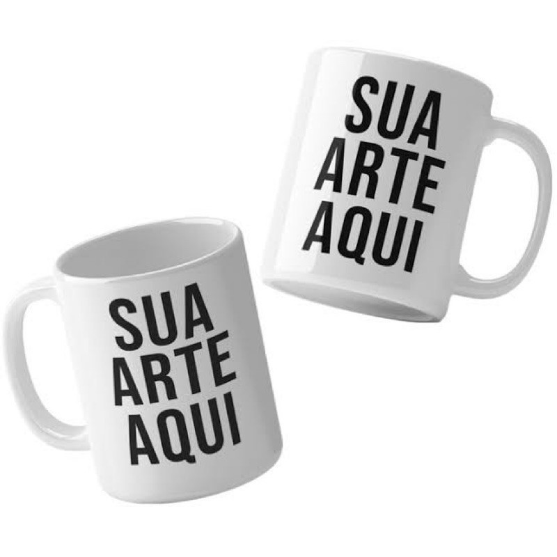 1 CANECA DE PORCELANA 325ML FAZEMOS A ARTE DO SEU JEITO em Oferta na Shopee