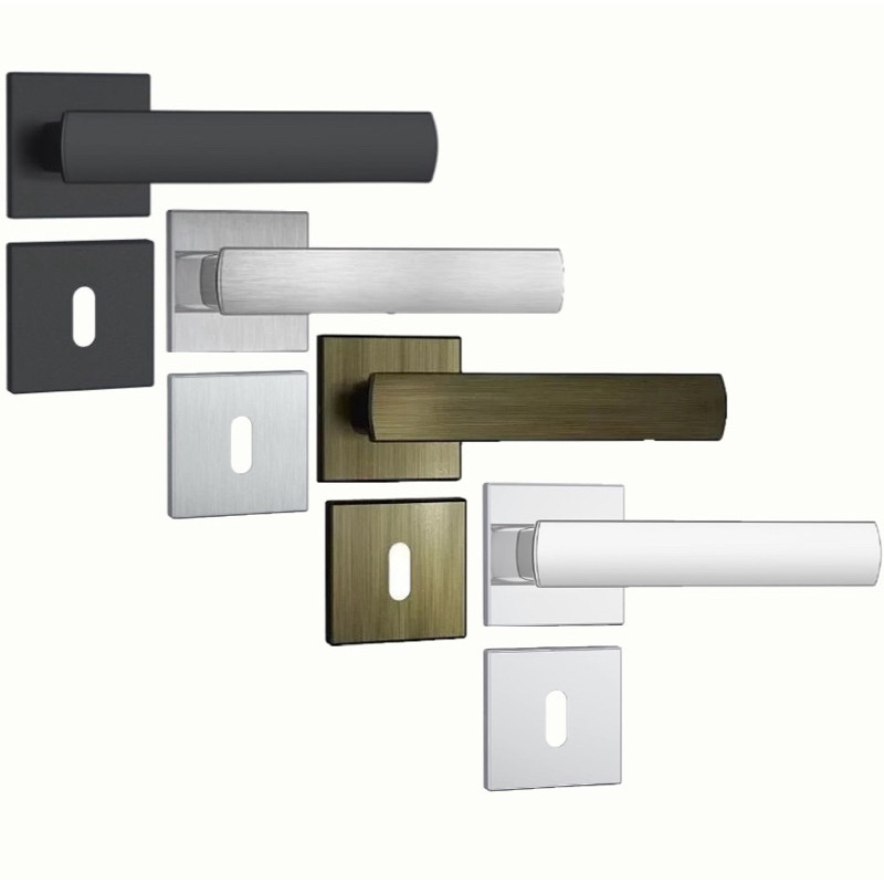 FECHADURA INTERNA QUARTO 813/35 MÁQUINA 40 MM ROSETA QUADRADA AÇO INOX STAM