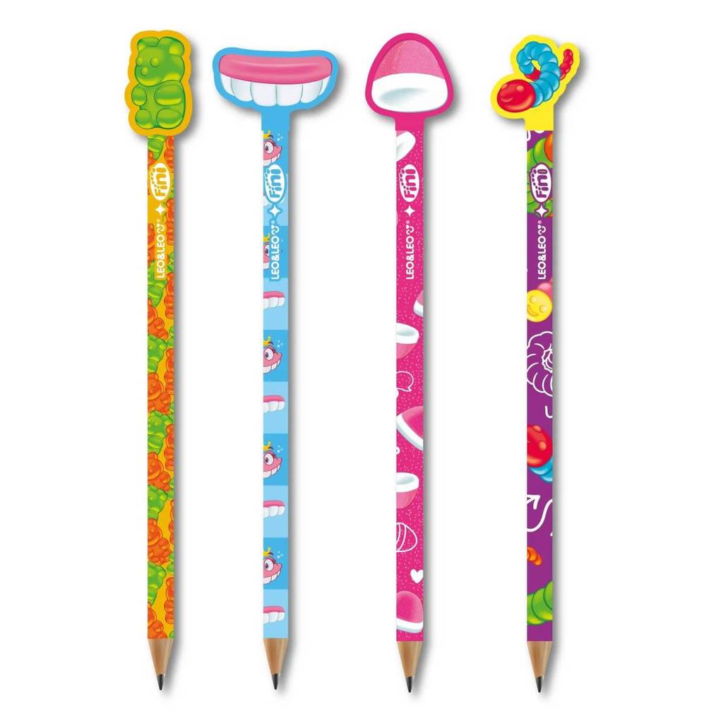 Lápis preto com borracha Fini 2 unidades Leonora