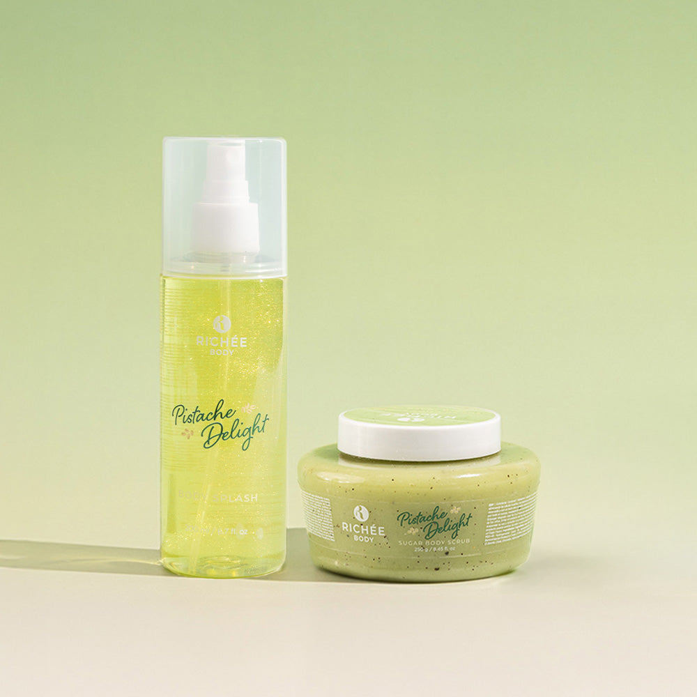 Richée Body Kit Esfoliante e Body Splash Pistache