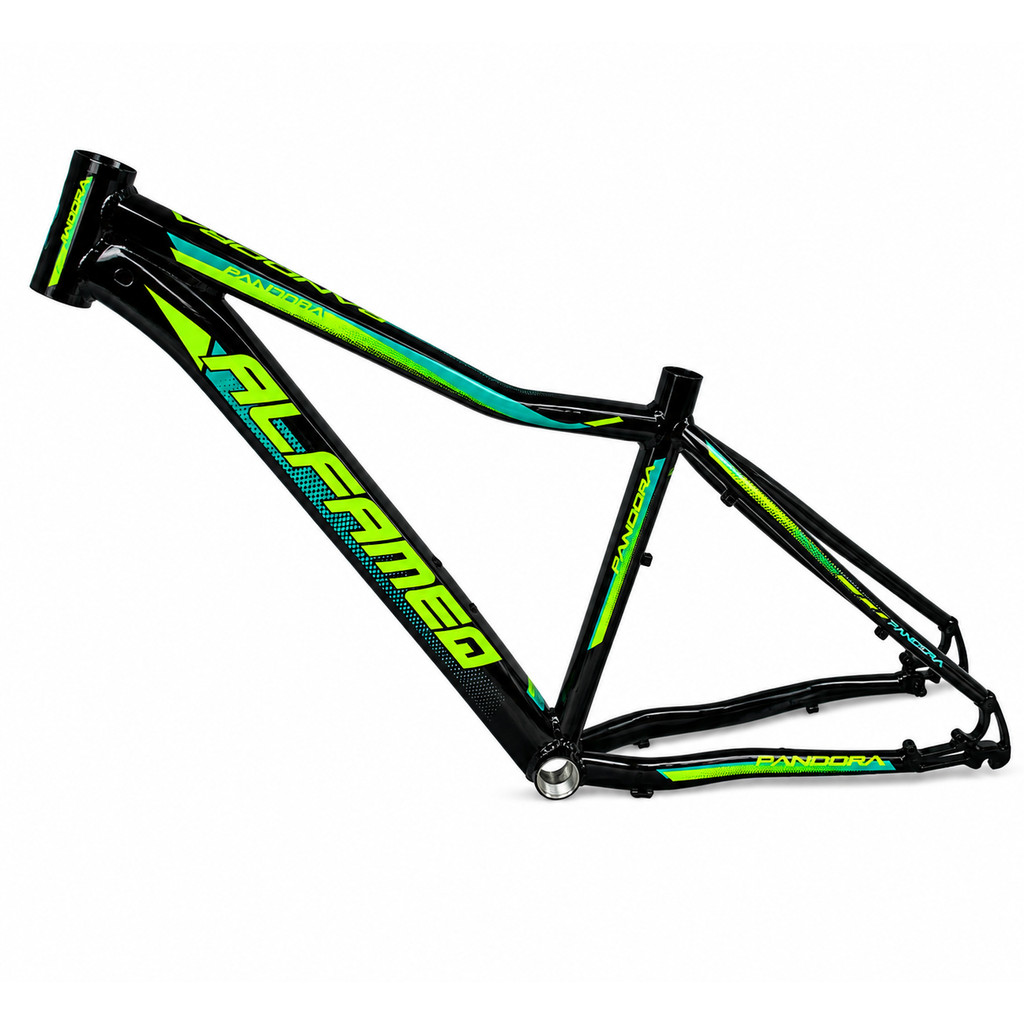 QUADRO 29 ALFAMEQ - PANDORA DEGRADE T15 PRETO BRILH/VERDE LIMÃO/TURQUESA