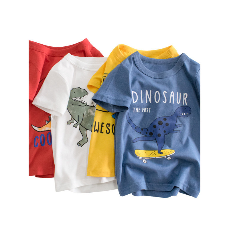 27 crianças meninos puro algodão estilo fino marca roupas infantis verão novo estilo crianças de manga curta camiseta di