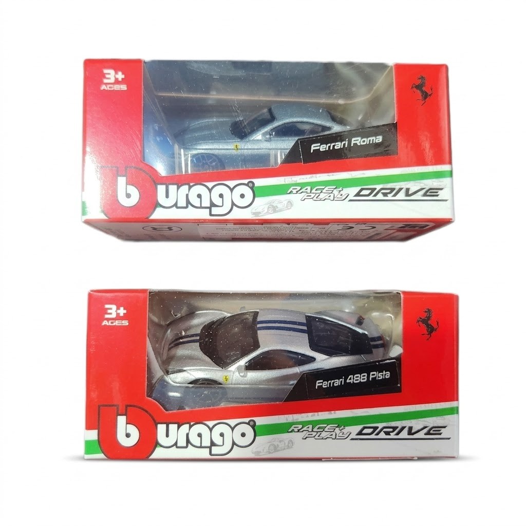 Miniatura 1:64 Ferrari Bburago Race Play Drive Roma 488 Pista