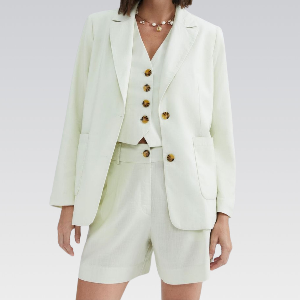 Bermuda Feminina Chino Sarja Algodão Elastano HERING Original Moda Conforto Estilo Qualidade Casual