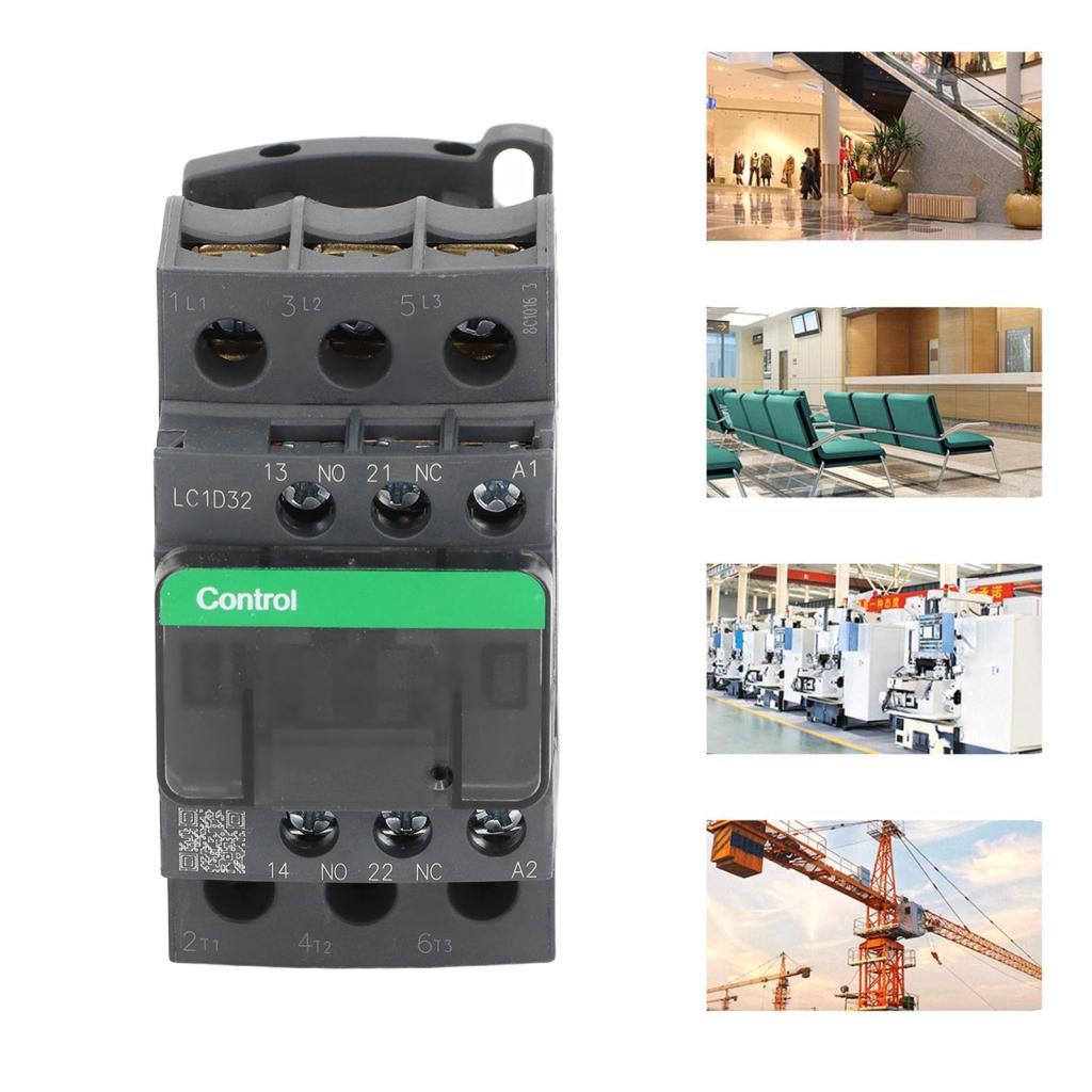 Bobina de cobre retardante de chama do contator de energia 32A 380V PC Shell Rolamento forte de alta tensão para