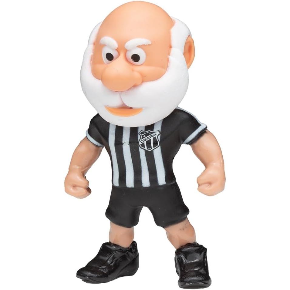 Boneco Mascote Vozão do Ceará Ceará Sporting Club Oficial em Vinil Articulado 12cm Colecionável com Caixa Exclusiva