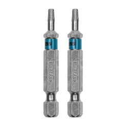 BITS TORX T10, ACO CROMO MOLIBDENIO, 50MM, 2PCS // GROSS
