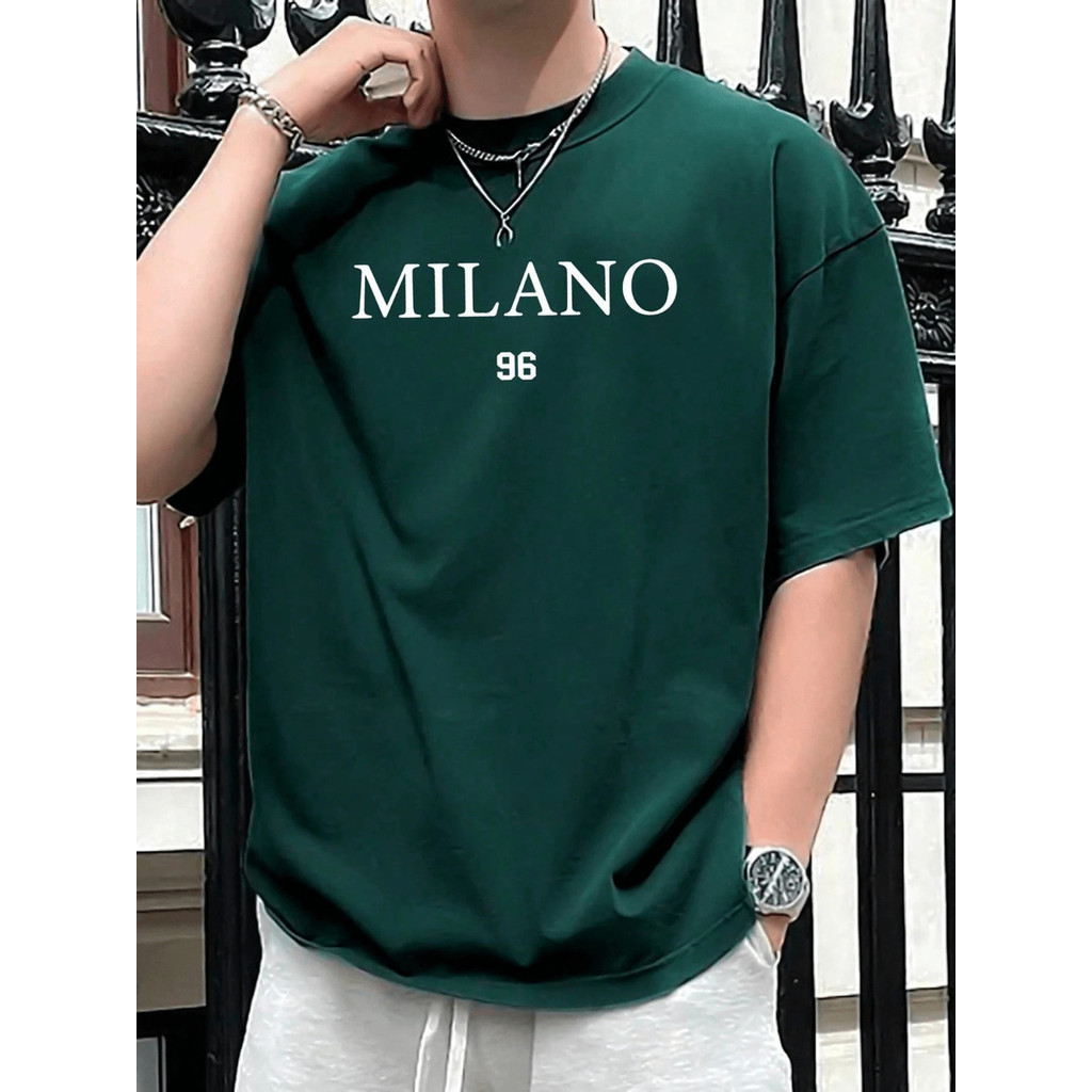 Camiseta Masculina Milano Algodão Estampadas Manga Curta Verão Estilosa