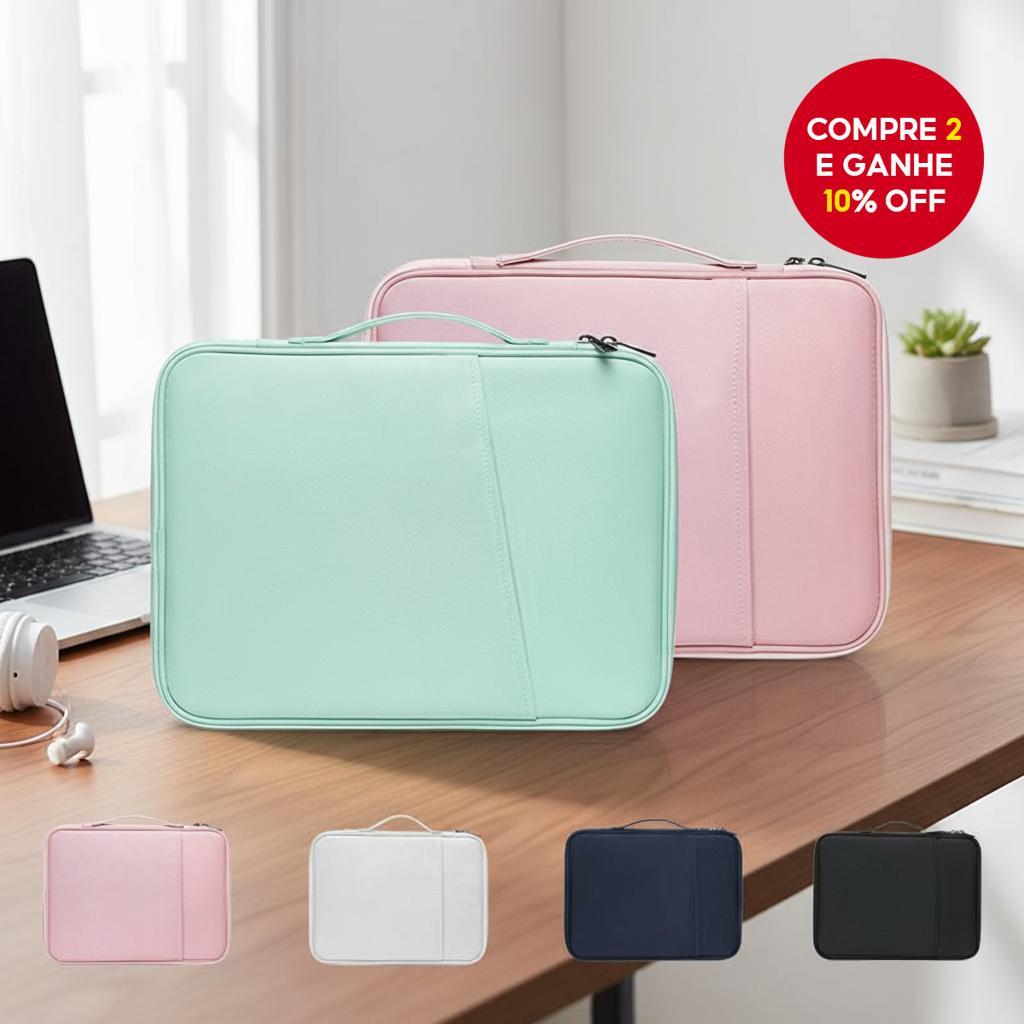  Bolsa resistente à água para tablet com várias camadas e proteção acolchoada à prova de choque para armazenamento de