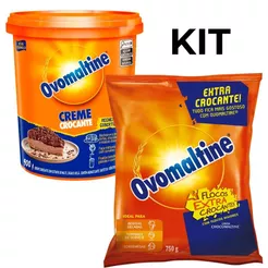 Kit Flocos Extra Crocante 750g e Creme Crocante 900g - Ovomaltine