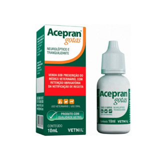 Tranquilizante em Gotas Acepran Para Cães e Gatos 10ml em Oferta na Shopee