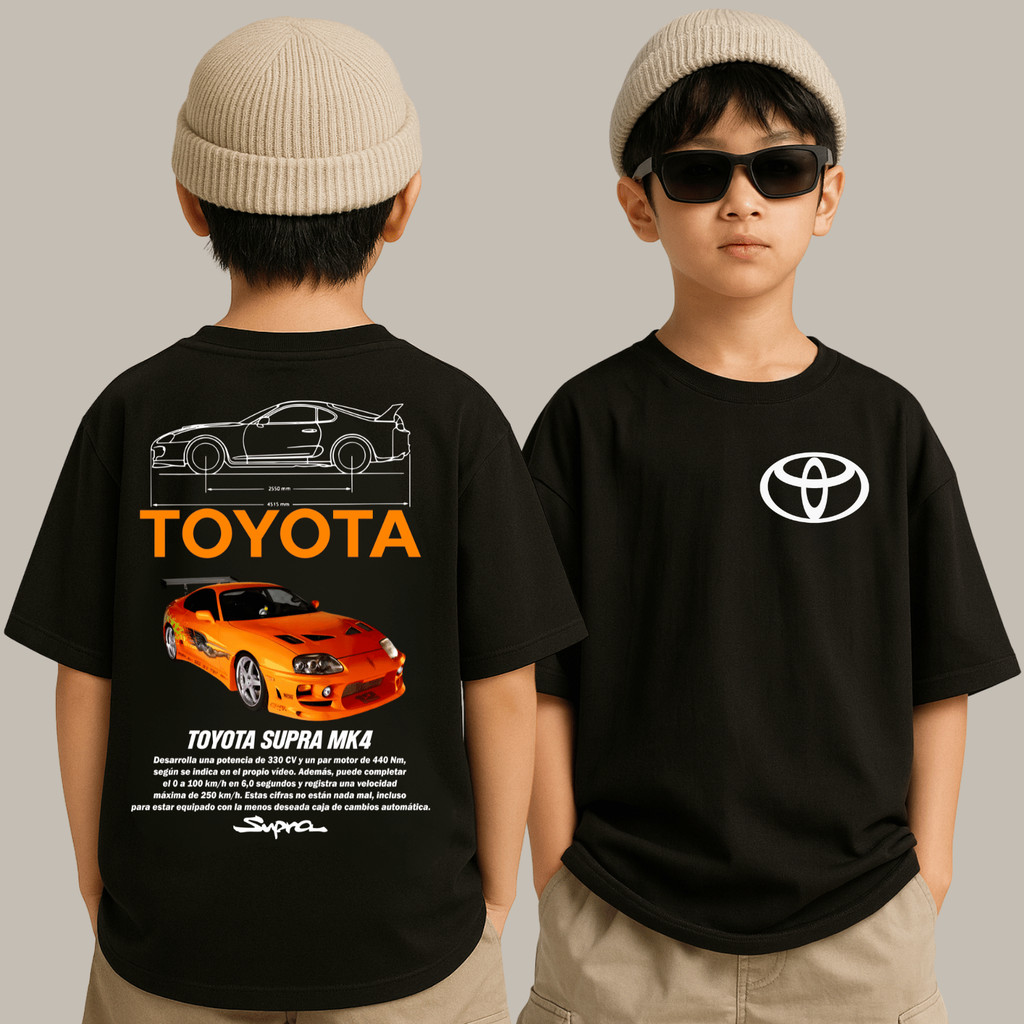 Camiseta Algodão Básica Infantil Streetwear Supra Bryan Velozes e Furiosos Toyota Japan Carros Corrida em Oferta na Shopee