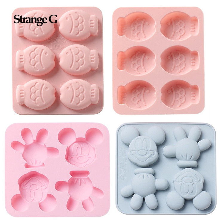 Peixe Mickey Moldes De Silicone Para Doces , Mini Gelatina , Goma De Crianças Adultas