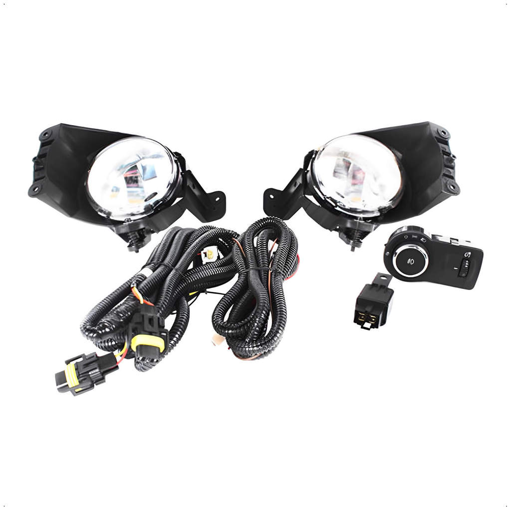Kit de Farol Auxiliar GM Cobalt/Onix/Sonic/Spin 12 até 19 Botão Regulagem Shocklight -SL-040910 I