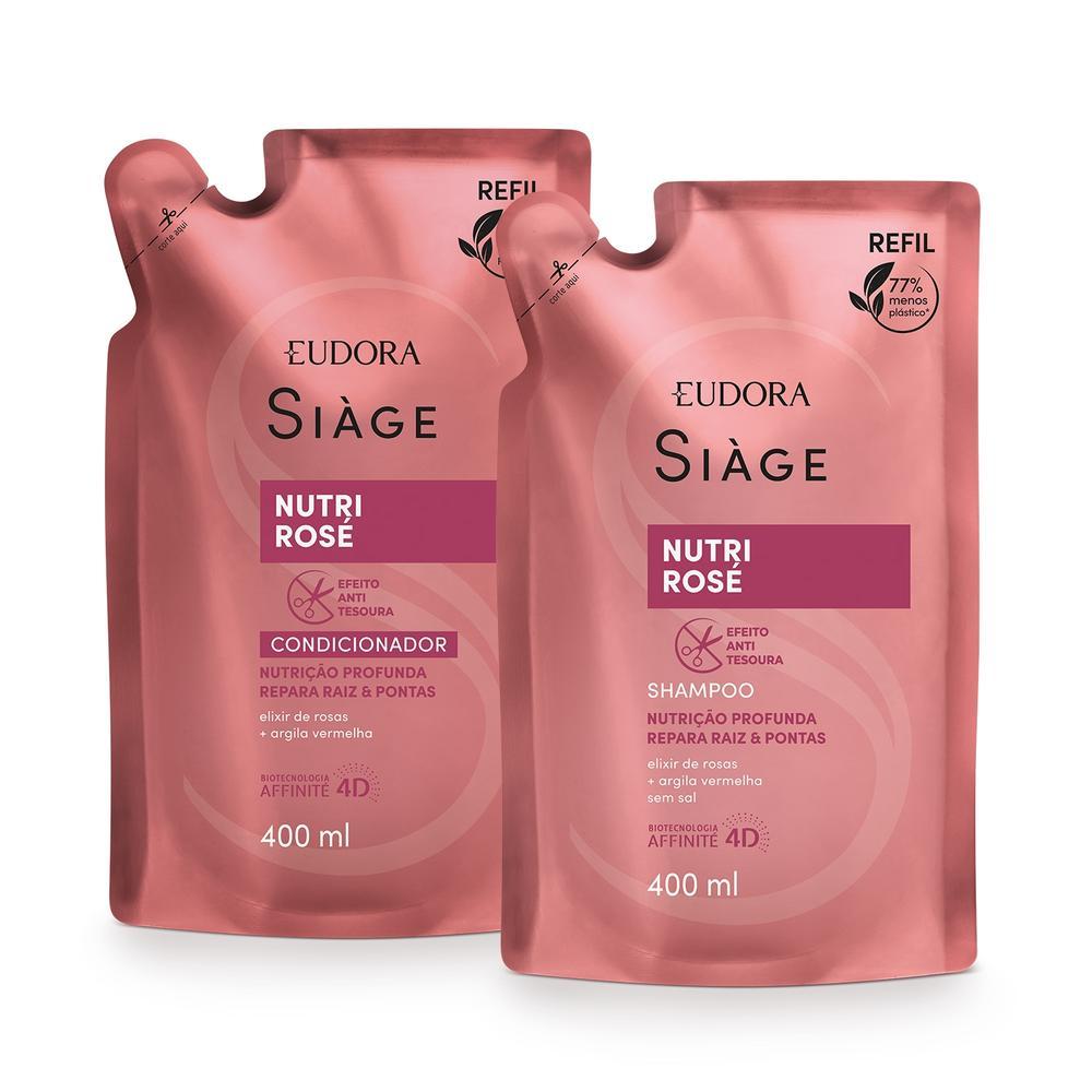 Imagem Eudora Kit Refil Siàge Nutri Rosé: Shampoo 400ml + Condicionador 400ml